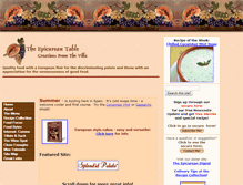 Tablet Screenshot of epicureantable.com
